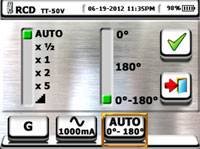 Ekran cd. konfiguracji pomiaru RCD
